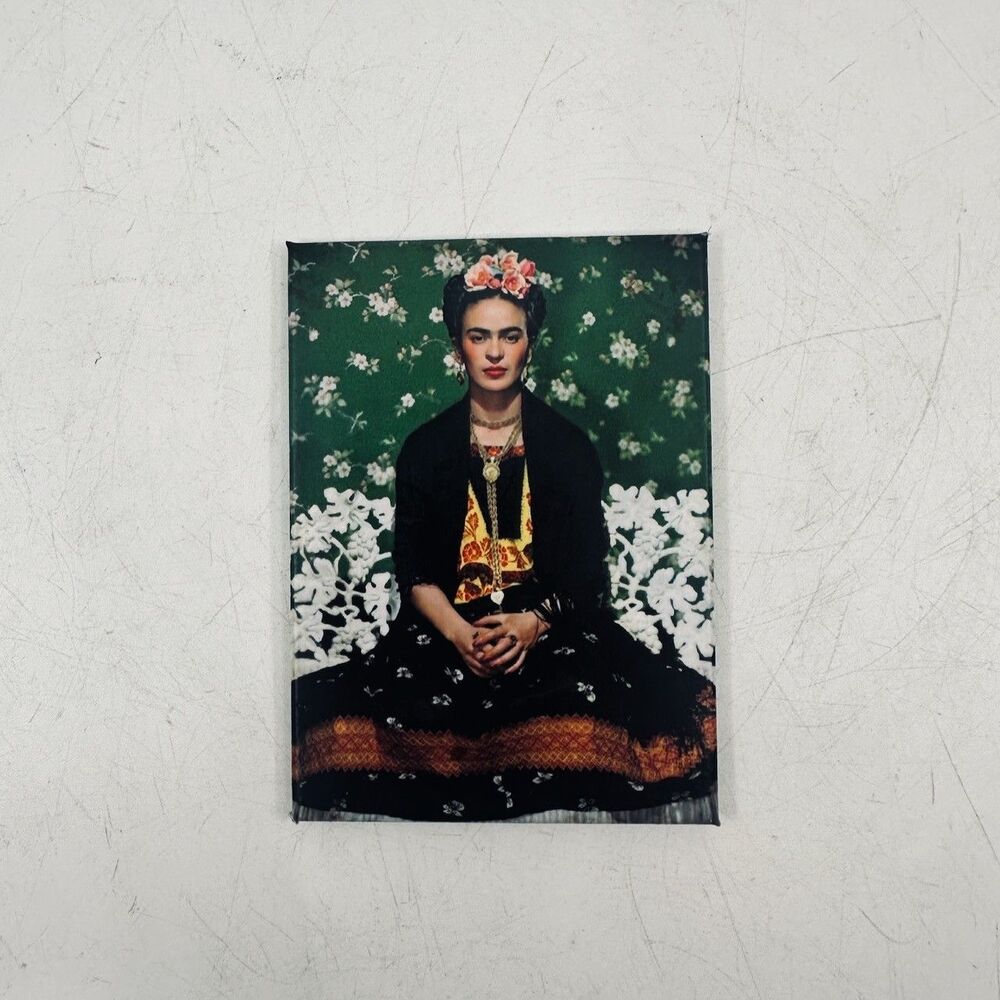 Frida Kahlo Portrait Fridge Magnet Mexican Artist Art Print Collectible
